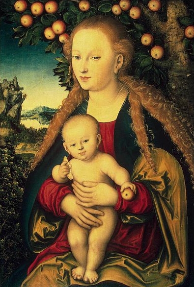 Lucas Cranach Virgin and Child under an Apple Tree